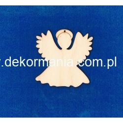 SKLEJKA #3mm Anioł 7,5cm aniołek  z aureolą , zawieszka
